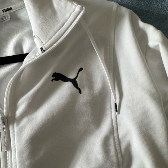 Puma White Zip-Up Jacket - Picture 3 of 7